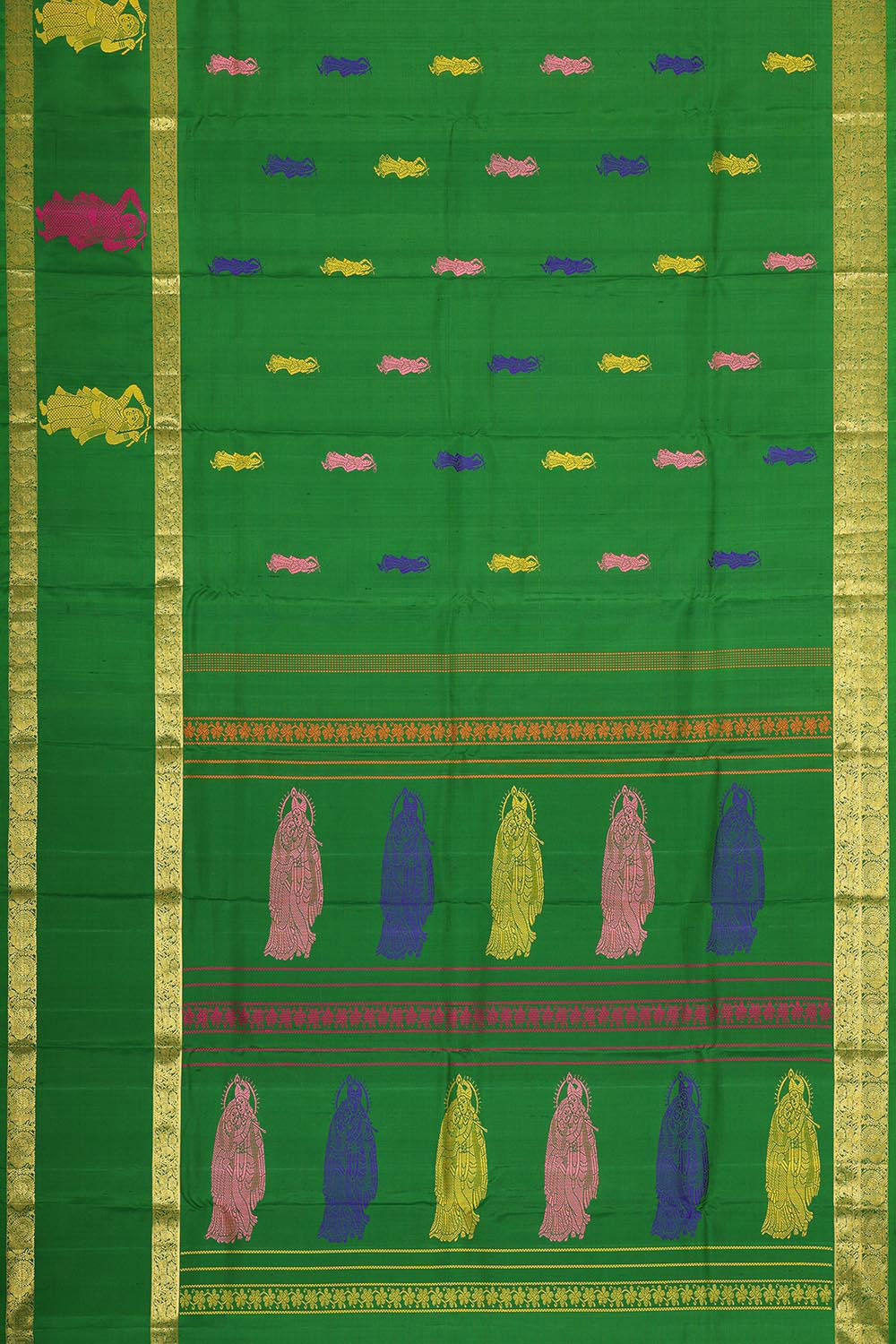 Image of Simple Yet Elegant Green Saree